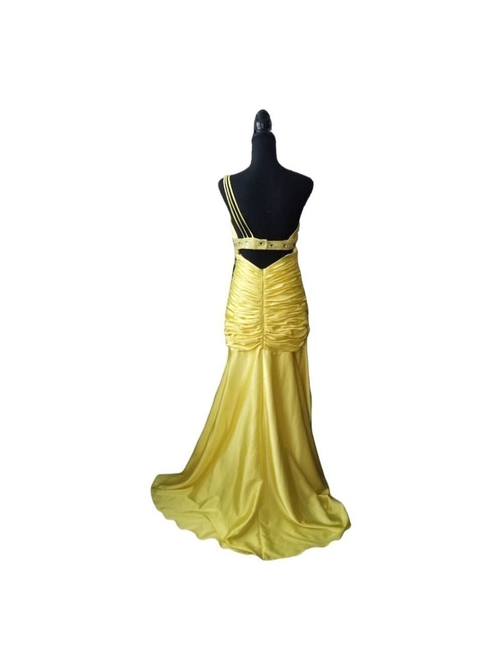 NARIANNA LADIES YELLOW FORMAL GOWN|SIZE  M - Picture 3 of 4